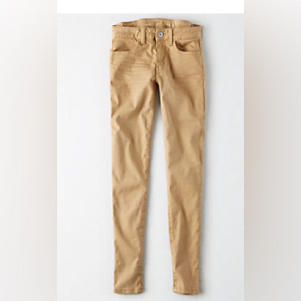 American eagle khaki jeggings. Worn once. Size 16 short